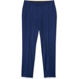 imageCalvin Klein Boys FlatFront BiStretch Dress Pant Straight Leg Fit Belt Loops ampamp Front PocketsBright Blue