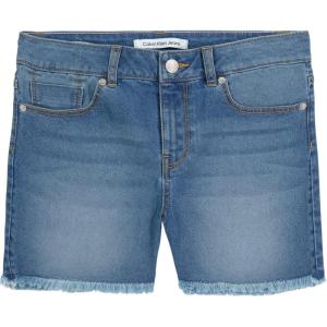 imageCalvin Klein Girls Boyfriend Fit Stretch Denim Jean ShortsAuthenticCut Off