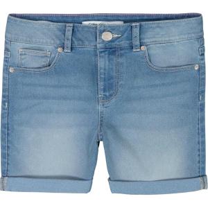imageCalvin Klein Girls Boyfriend Fit Stretch Denim Jean ShortsCirrusCuff