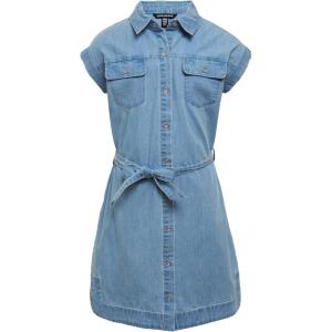 imageCalvin Klein Girls Short Sleeve Lightweight Chambray Denim Shirt DressChambray