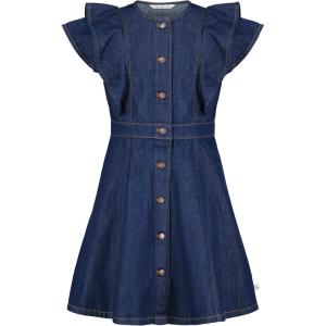 imageCalvin Klein Girls Short Sleeve Lightweight Chambray Denim Shirt DressVintage Dark Wash