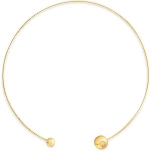 imageCalvin Klein Womens Sculptural Bubbles Choker Necklace Stainless Steel  Contemporary Fashion for Everyday Wear  Gift for HerGold Plated