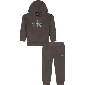 imageCalvin Klein babyboys 2 Pc Hooded Jogger SetCk Taupe