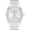 imageCalvin Klein Mens Distinguish  44mm 3H Quartz Watch  Stainless Steel Bracelet  Modern Stylish Timepiece  Gift for HimSilver Grey