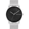 imageCalvin Klein Slate Mens Quartz Watch  Gift for HimBlack Silver Mesh