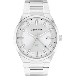imageCalvin Klein Mens Distinguish  44mm 3H Quartz Watch  Stainless Steel Bracelet  Modern Stylish Timepiece  Gift for HimSilver Grey