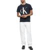 imageCalvin Klein Mens Monogram Logo Crewneck TShirtBlack Beauty