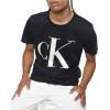 imageCalvin Klein Mens Monogram Logo Crewneck TShirtBlack Beauty