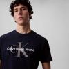 imageCalvin Klein Mens Monogram Logo Crewneck TShirtDark Sapphire