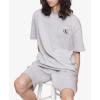 imageCalvin Klein Mens Relaxed Fit Archive Logo Crewneck TShirtHeroic Grey Heather