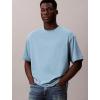 imageCalvin Klein Mens Relaxed Fit Archive Logo Crewneck TShirtSmoke Blue