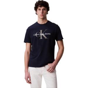 imageCalvin Klein Mens Monogram Logo Crewneck TShirtDark Sapphire