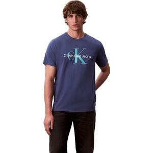 imageCalvin Klein Mens Monogram Logo Crewneck TShirtEnsign Blue