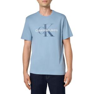 imageCalvin Klein Mens Monogram Logo Crewneck TShirtFaded Denim