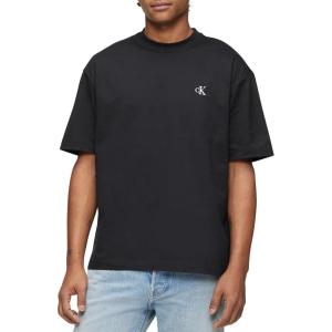 imageCalvin Klein Mens Relaxed Fit Archive Logo Crewneck TShirtBlack Beauty