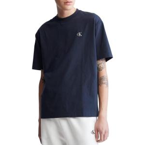 imageCalvin Klein Mens Relaxed Fit Archive Logo Crewneck TShirtDark Sapphire