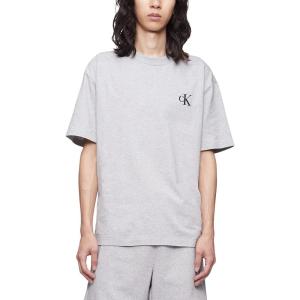 imageCalvin Klein Mens Relaxed Fit Archive Logo Crewneck TShirtHeroic Grey Heather