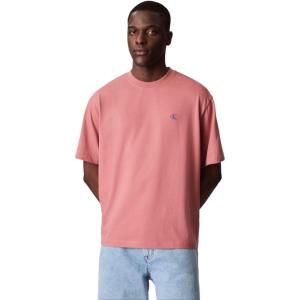 imageCalvin Klein Mens Relaxed Fit Archive Logo Crewneck TShirtLight Mahogany