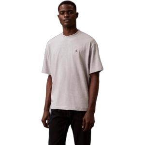imageCalvin Klein Mens Relaxed Fit Archive Logo Crewneck TShirtMedium Grey Heather