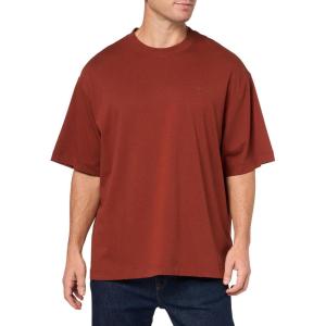 imageCalvin Klein Mens Relaxed Fit Archive Logo Crewneck TShirtRoasted Russet