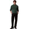 imageCalvin Klein Mens Wool Blend Quarter Zip SweaterHunter Green