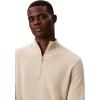 imageCalvin Klein Mens Wool Blend Quarter Zip SweaterPelican Heather
