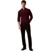 imageCalvin Klein Mens Wool Blend Quarter Zip SweaterWinetasting