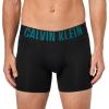 imageCalvin Klein mens Intense Power 3pack Boxer BriefBlack Bodies W Aqua Bar  White  Brisk Blue Logos