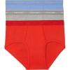imageCalvin Klein Mens Cotton Classics 3Pack BriefGlacierGrey HeatherMolten