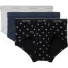 imageCalvin Klein Mens Cotton Classics 3Pack BriefMicro ChipDiamond LogoBlackInk