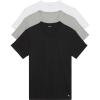 Black  Grey Heather  White Vneck