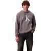 imageCalvin Klein Mens Monogram Logo HoodieGrey Heather