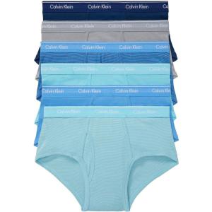 imageCalvin Klein Cotton Classics Multipack BriefsLake Crest Blue  Copenhagen Blue Stripe  Copenhagen Blue  Silk Blue Stripe  Silk Blue  Blue Marin