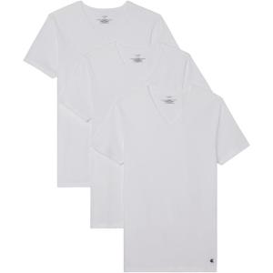 imageCalvin Klein Mens Cotton Stretch 3Pack Undershirts3 White Vneck
