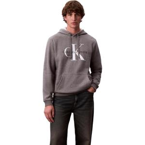 imageCalvin Klein Mens Monogram Logo HoodieGrey Heather
