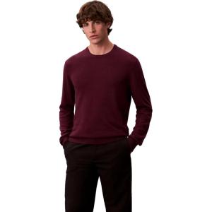 imageCalvin Klein Mens Wool Blend Crewneck SweaterWine Tasting