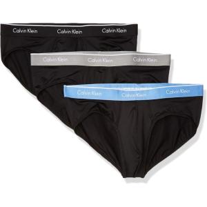 imageCalvin Klein mens Micro Stretch 3pack BriefBlackProvenceMonument