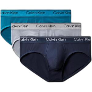 imageCalvin Klein mens Micro Stretch 3pack BriefSleet  Teal Marine  Shoreline