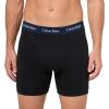 imageCalvin Klein Mens Cotton Stretch 3Pack Boxer BriefBlack Bodies W Blue Shadow  Supreme Green  Chalk Wbs