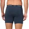 imageCalvin Klein Mens Cotton Stretch 3Pack Boxer BriefInk  Coral Pop  Snow Heather