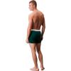 imageCalvin Klein mens Icon Cotton Stretch 3pack Boxer BriefTurfLogo Split Stripesrout Green Frozen Fjord