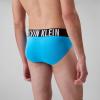 imageCalvin Klein mens Intense Power 3pack Hip BriefAqua Bar  Black  Brisk Blue