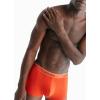 imageCalvin Klein mens Underwear Micro Stretch 3 Pack TrunkAsphalt Grey  Mudstone  Acid Orange