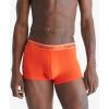 imageCalvin Klein mens Underwear Micro Stretch 3 Pack TrunkAsphalt Grey  Mudstone  Acid Orange