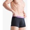 imageCalvin Klein mens Underwear Micro Stretch 3 Pack TrunkBlack Bodies W Ameythyst  Silver Birch  Midnight