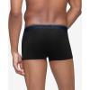 imageCalvin Klein mens Underwear Micro Stretch 3 Pack TrunkBlack Bodies W Cobalt Sapphire  Spring  Distorted Blue