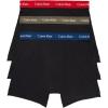 imageCalvin Klein Mens Cotton Stretch 3Pack Boxer BriefBlack Bodies W Aspen  Berry Sangria  Lake Crest Blue Wbs
