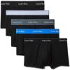 imageCalvin Klein Mens Icon Cotton Stretch 5Pack Low Rise TrunkBlack Bodies W Black  Royalty  Casual Blue  Turbulence  Black Wbs