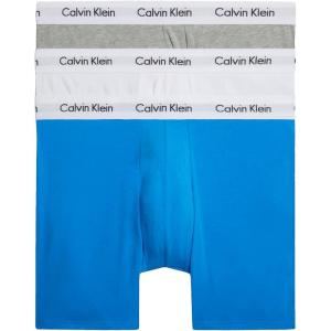 imageCalvin Klein mens Underwear Micro Stretch 3 Pack TrunkMulticoloured Gry Hthr  Wht  Palace Blue W Wh Wb