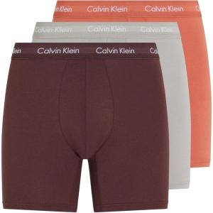 imageCalvin Klein mens Underwear Micro Stretch 3 Pack TrunkMulticoloured Rock Ridge  Fudge  Bruschetta